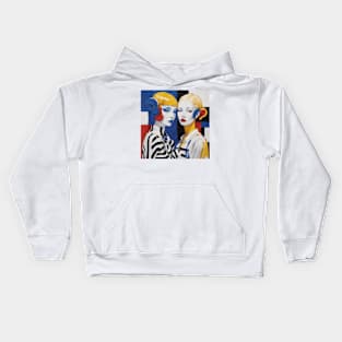 Abstract Painting Woman Female Design Kids Hoodie